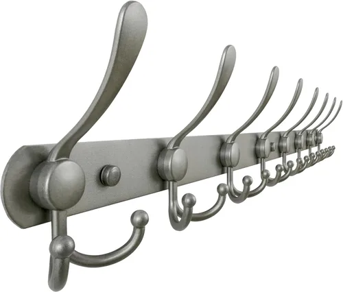 Miniatura 59 de Dseap - Perchero para pared, 5 ganchos triples, resistente, acero inoxidable, riel de gancho de metal para abrigos, sombreros, toallas, bolsos