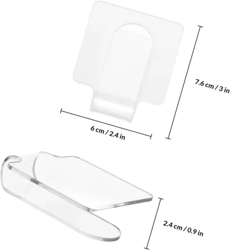 Miniatura 2 de Minkissy Paleta de mano de maquillaje, paleta de manicura de acrílico, paleta de maquillaje, paleta de maquillaje para salón profesional