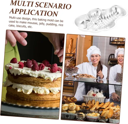 Miniatura 8 de Pastel de arroz de gelatina de metal para cocina Pudín Mousse Suministros para hornear alimentos seguros para el calor