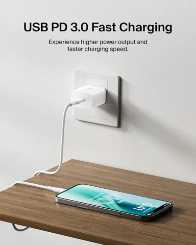 Miniatura 3 de Belkin Bloque de carga USB C de 20 W, cargador de iPhone de carga rápida - iPhone 17, Air, Pro, Pro Max, Samsung Galaxy S25, Google Pixel 10, iPad