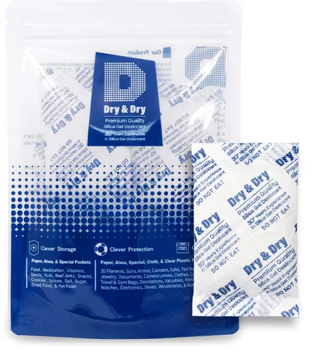 Miniatura 18 de Dry & Dry 0.04 oz [50 paquetes] Paquetes de gel de sílice desecantes, paquetes de sílice - Paquetes de gel de sílice recargable, paquetes
