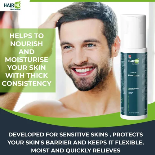 Miniatura 5 de HairMD Loción de reparación clínica de trasplante – 4.2 fl oz fórmula post-trasplante capilar – suave, nutritiva e hidratante en cuero cabelludo
