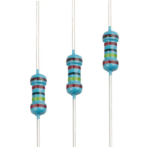 Miniatura 21 de 100pcs 1 ohm Resistor 1/4w (0.25 W) Resistencia fija de película metálica de tolerancia ±1%, múltiples valores de resistencia opcional