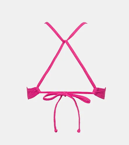 Miniatura 11 de CUPSHE - Parte superior de bikini para mujer; traje de baño superior con diseño cruzado, tirantes delgados y escote en V