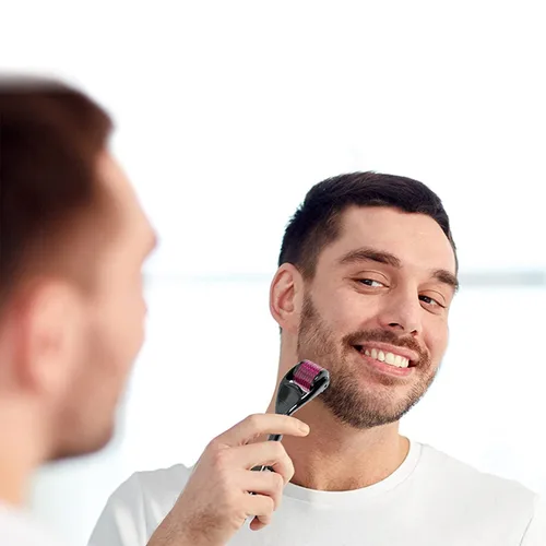 Miniatura 4 de Microneedle Derma Roller 0.020 in para cabello, barba, cara, piel, barba, rodillo de microagujas para hombres y mujeres, uso doméstico