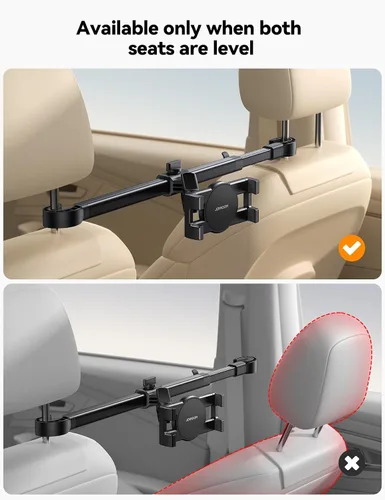 Miniatura 7 de JOYROOM Soporte para tablet iPad para asiento trasero de automóvil, brazo de extensión, soporte para iPad Pro, Air, Mini, Galaxy Tab, Kindle Fire