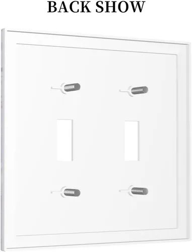 Miniatura 4 de Cubierta para Interruptor de Luz Árbol Morado 3D de 2 Gang Placa de Pared Placa de Interruptor de Luz Doble Toggle Cubiertas Decorativas