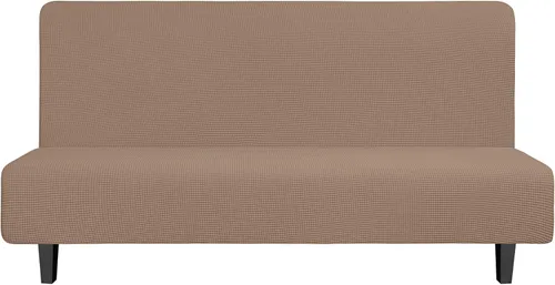 Miniatura 38 de Easy-Going - Funda elástica para futón, cubierta para sofá cama sin brazos, protector de muebles sin reposabrazos con parte inferior elástica