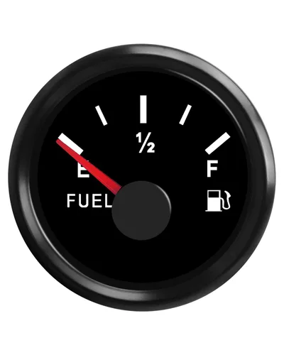 Indicador de nivel de combustible de 0-90 ohm, medidor de combustible marino impermeable con esfera de 52 mm y retroiluminación LED, medidor Medidor