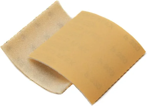 Miniatura 2 de Mirka Goldflex - Hojas de lijado a mano suaves de 4.5 x 5 pulgadas, grano 320/200 piezas en un rollo