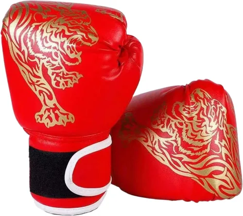 Miniatura 11 de 1 par de guantes de entrenamiento de boxeo: guantes de perforación de superficie de poliuretano para principiantes, guantes de entrenamiento