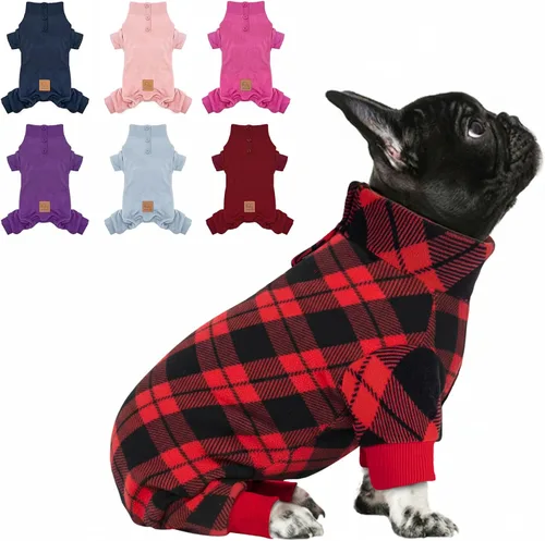 Miniatura 14 de cyeollo Pijamas para Perros de Forro Polar, Abrigo Térmico para Perros, Pijamas para Perros, Enterizo Elástico para Perros, Abrigo para Perrita, 3#