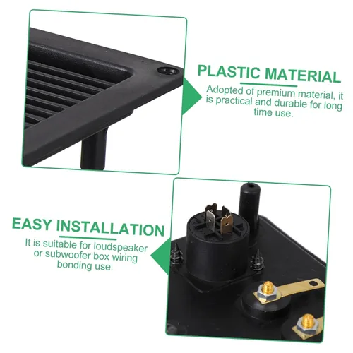 Miniatura 3 de Terminal de altavoz de repuesto, 2 piezas, conector de copa para subwoofer y terminales de cable de altavoz, conectores de altavoz duraderos