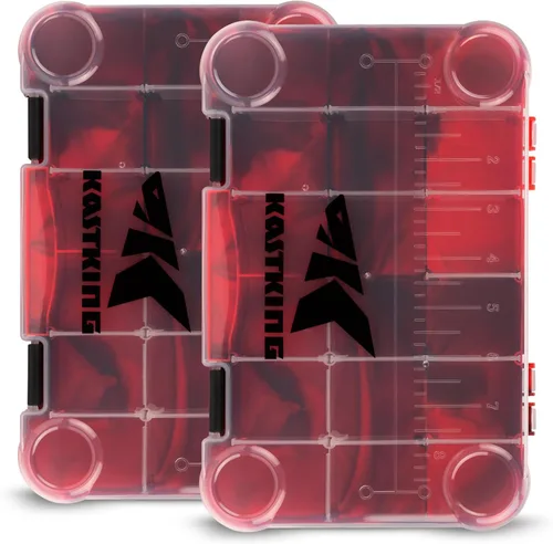 Miniatura 16 de KastKing Cajas de aparejos, caja de plástico, caja organizadora de almacenamiento de plástico con divisores extraíbles, almacenamiento de aparejos