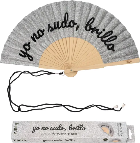 Miniatura 23 de Fisura Ventilador plegable original, mejor tarde que feo, abanicos de mano de madera para mujeres plegables - Diseño rosa y rojo para raves