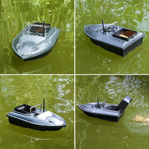 Miniatura 7 de Barco de cebo a control remoto para pesca, rango de 547 yardas, carga de 4.4 lbs, retorno automático, larga duración de la batería, perfecto
