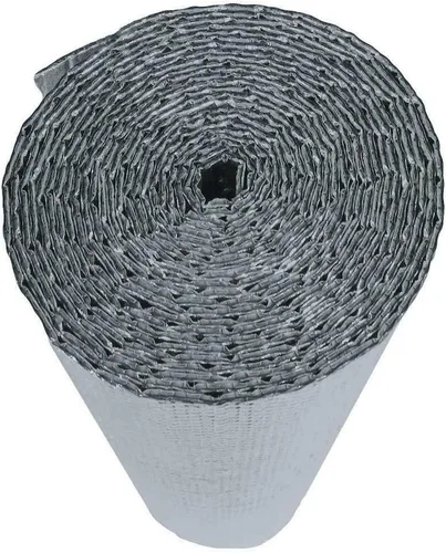 Miniatura 4 de US Energy Products Rollo de burbujas reflectante con aislamiento de doble lámina continua - 36 pulgadas (36 pulgadas x 10 pies) R8, plateado