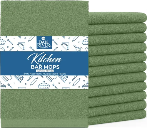 Miniatura 23 de DAN RIVER Paquete de 6 toallas de cocina de alta calidad, 100% algodón (16 x 26 pulgadas), súper suaves, altamente absorbentes, de secado rápido