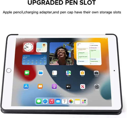 Miniatura 5 de RUBAN Funda para iPad de 9.7 pulgadas 6ª 5ª generación, Air 2/Air 1 2018 2017 - Funda inteligente ultra delgada y ligera con funda flexible