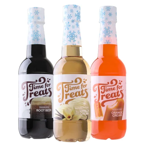 Miniatura 26 de Time for Treats Paquete de 3 jarabes con sabor a uva, cereza, frambuesa roja VKP1108, multicolor