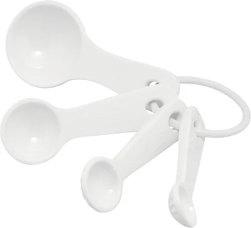 Miniatura 13 de UP ware - Juego de 4 cucharas medidoras de melamina líquida y seca multiusos para el hogar, herramientas esenciales para cocinar y hornear, cucharas