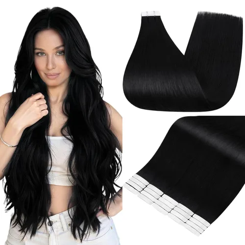 Miniatura 41 de Full Shine - Extensiones de cabello con cinta adhesiva de 18 pulgadas, extensiones de cabello Remy de 1.76 oz, extensiones de cabello lacio