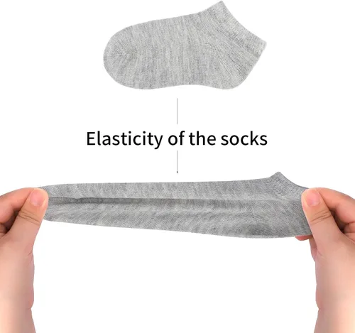 Miniatura 7 de BOOPH 12 pares de calcetines de tobillo para niños y niñas de corte bajo media amortiguación calcetines atléticos