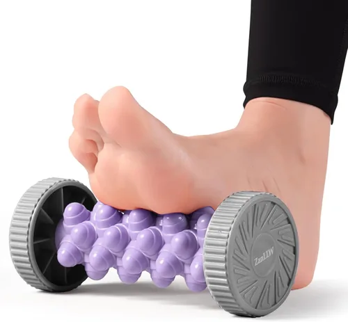 ZanLLW Rodillo de pie para alivio de la fascitis plantar, masajeador manual de pies de tejido profundo para circulación y alivio del dolor, terapia