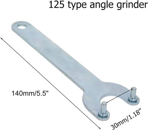 Miniatura 2 de Utoolmart Llave de amoladora angular, tuerca de bloqueo de hierro de 2 puntas, llave de acabado de zinc para Dewalt Milwaukee Makita Black & Decker