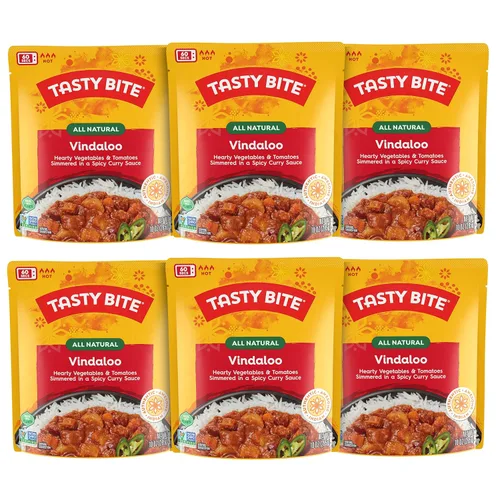 Miniatura 9 de Tasty Bite - Lentejas Madras de 3 frijoles, orgánico, 10 onzas, 6 unidades (paquete de 6)