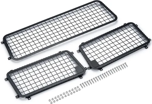 Miniatura 5 de MORLORDY Ventanas laterales de metal RC Ventanas traseras Red de malla protectora para 1/10 Escala RC Crawler Car TRX4 2021 Bronco Actualizaciones