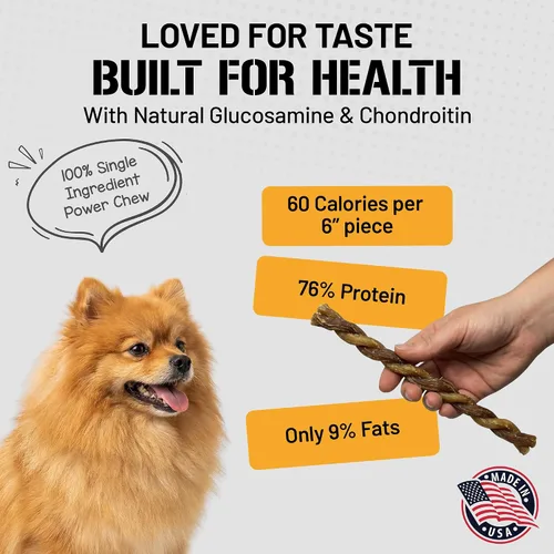 Miniatura 2 de Dog Chits Masticables de esófago de cordero para perros y cachorros – Ingrediente único natural – Golosinas de cordero altas en proteínas y bajas