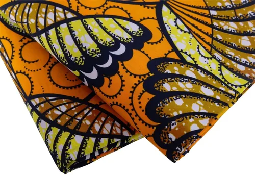 Miniatura 5 de BintaRealWax Tela africana de 6 yardas de tela tribal con estampado de cera vintage Ankara para coser vestido de fiesta