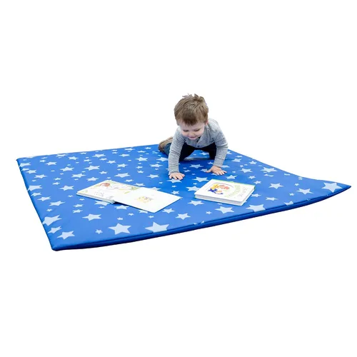 Miniatura 3 de Children's Factory Tapete de actividades de noche estrellada, alfombrillas de juego de espuma para bebés, sala de juegos de bebés, guardería, Azul