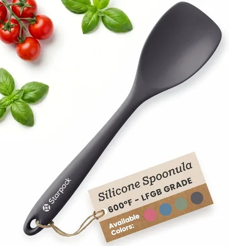 Miniatura 10 de Starpack 'The All Rounder' Espátula Spoonula de Silicona Premium - Cucharas Espátula de Silicona Resistentes al Calor hasta 600°F - Mejores Verde