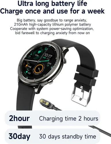 Miniatura 6 de AOLON Reloj inteligente para hombres y mujeres (respuesta/hacer llamadas), pantalla IPS HD de 1.46 pulgadas, rastreador de fitness, más de 100 modos