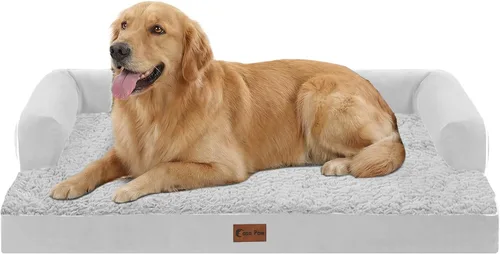 Miniatura 32 de Camas Ortopédicas para Perros de Tamaño Grande, Espuma de Celdas Impermeables tipo Huevera, Camas tipo Sofá para Perros Medianos para Jaula 35x22
