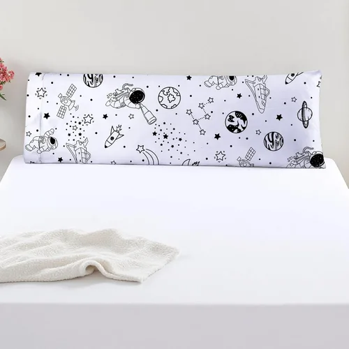 Miniatura 10 de MAG Juego de 2 fundas de almohada tamaño Queen de color blanco, 20 x 30 pulgadas, para niños, adolescentes
