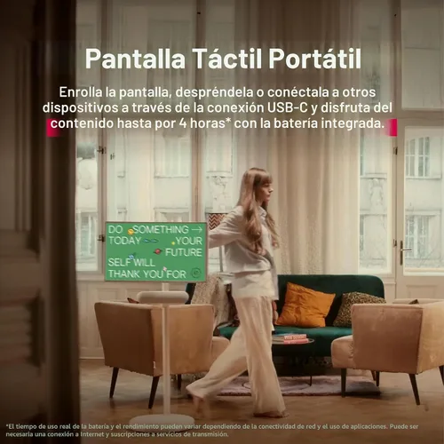 Miniatura 5 de LG StanbyME 2 de 27 pulgadas con cubierta de folio, pantalla táctil portátil, Dolby Vision, HDR10, modo cineasta, batería incorporada, rotación