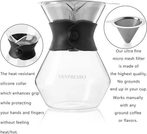 Miniatura 2 de Mixpresso Coffee cafetera de derrame, Transparente