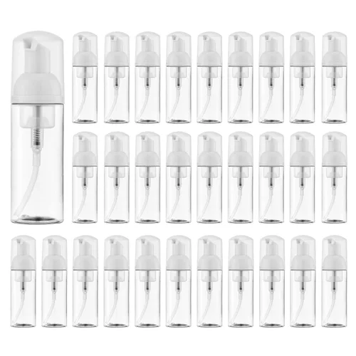 Miniatura 13 de Botella de espuma de 2 onzas, dispensador de bomba de espuma vacía para jabón de manos, limpiador de pestañas, champú para viajar, 10 Negro