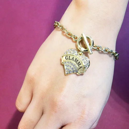Miniatura 3 de Inspired Silver - Pulsera de botón con colgante de corazón con circonitas cúbicas
