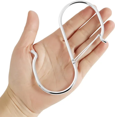 Miniatura 12 de Ganchos grandes en S resistentes, ganchos grandes en S de 4.96 pulgadas, juego para plantas colgantes, manijas de gabinete de cocina, ganchos