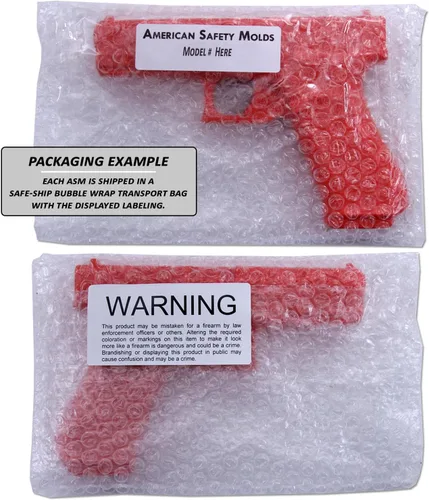 Miniatura 8 de American Safety Trainers - Compatible con modelos Glock - Pistolas de entrenamiento de polímero sólido no funcionales - Naranja brillante - EE.UU.