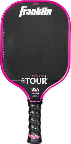 Miniatura 14 de Franklin Sports Palas de Pickleball Pro - Serie FS Tour Fibra de Carbono Cruda T700 - Aprobadas para Pickleball de EE. UU. - Borde Inyectado de Gris