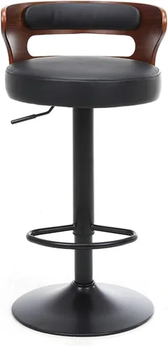 Miniatura 10 de Taburetes de bar altos de piel sintética mate para sala de estar, silla de bar, respaldo de muebles de cocina, taburete alto, taburete nórdico