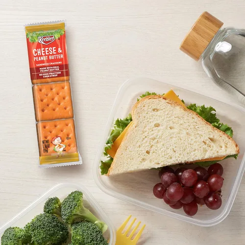 Miniatura 7 de Keebler Galletas sándwich de queso y mantequilla de maní, una sola porción, paquetes de 1.38 onzas, 8 unidades (paquete de 6)