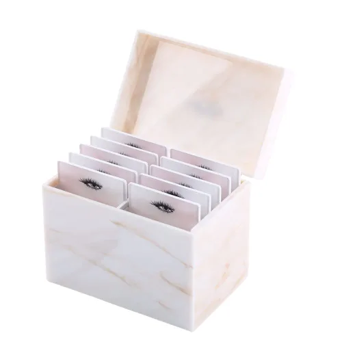 Caja de almacenamiento de pestañas acrílicas de 10 capas, herramienta de extensión para pestañas, organizador de maquillaje, soporte para palés de