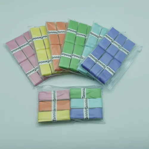 Miniatura 8 de Tacky - Cinta de agarre para raqueta de tenis, paquete de 6 agarres de tenis, cinta absorbente y mejorada para raqueta de tenis (color degradado)