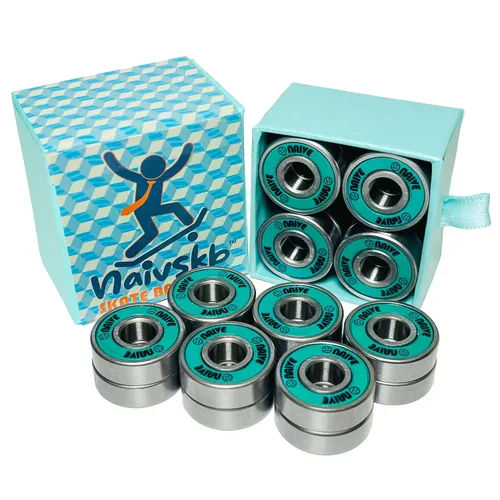 Miniatura 10 de Rodamientos para Patines 8mm Paquete de 16, Rodamientos de Precisión 608 para Patines en Línea Quad, Patinaje en Derby, Monopatín, Longboard